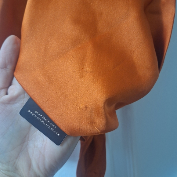 NWT Sincerely Jules Orange Halter Top Size L - Picture 3 of 10